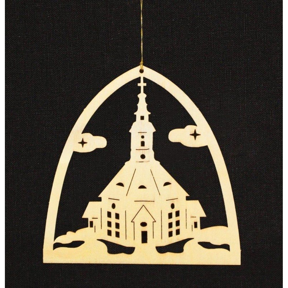 Baumbehang Seiffener Kirche 10 cm