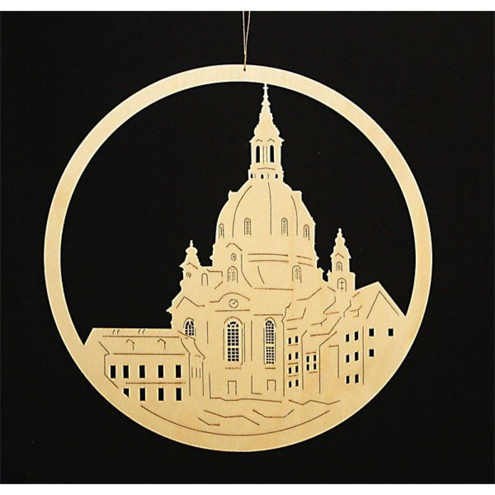 Fensterbild Dresdner Frauenkirche unbeleuchtet